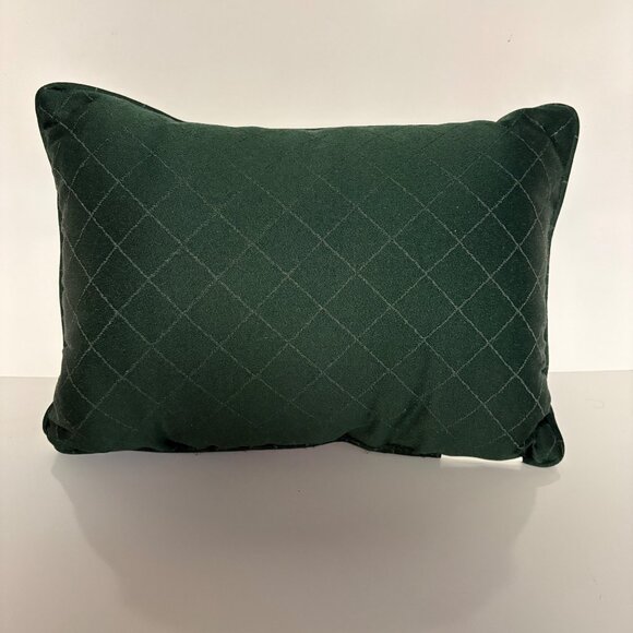 Santa Claus Christmas Tapestry Throw Pillow Green Backing Winter Animal Holiday - Picture 2 of 6